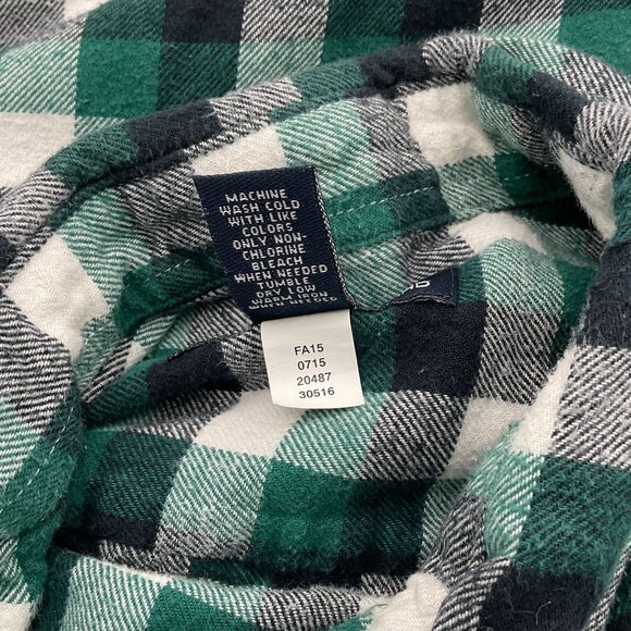 JA John Ashford Long Sleeve Checkered Flannel Button Front Shirt LG - Picture 6 of 7
